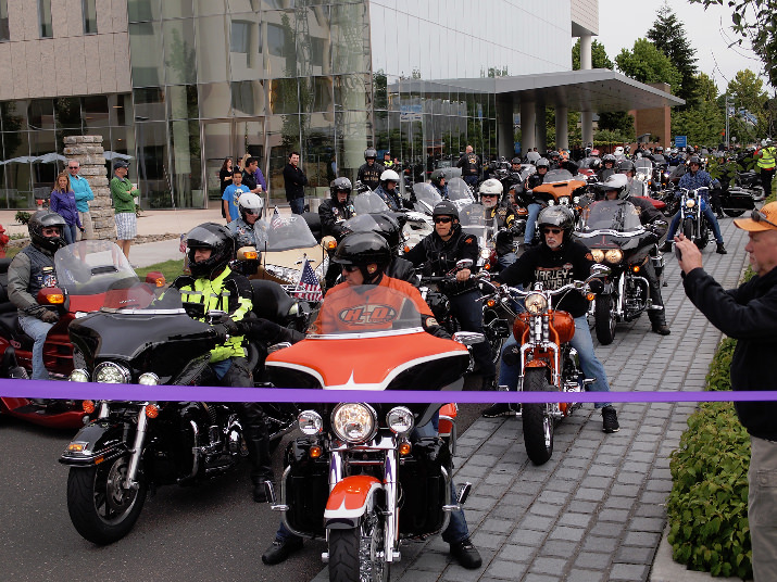 Presenting sponsor, Randall Children’s Hospital at Legacy Emanuel, hosted the riders for a morning of celebration and entertainment from KGON.
