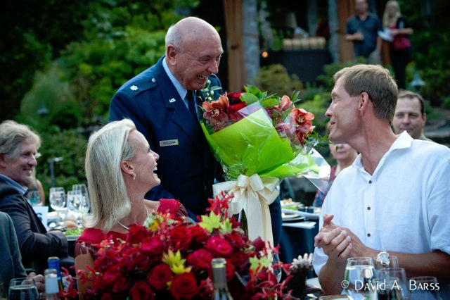 Erika Miller, Lt. Col (ret) Tom Milligan, Rick Miller 