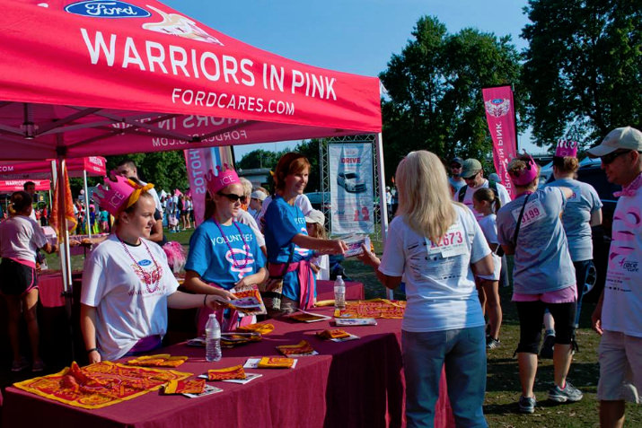 There were lots of giveaways at the Race for the Cure Portland 2014 — at Tom McCall Waterfront Park.