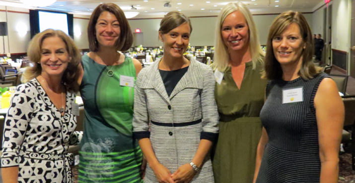 Cynthia Fraser, Board member; Jen Andres, Board member; Vanessa Diffenbaugh, Author and keynote speaker; Tricia Smith, Board member; Kirsten Brady, Board President.