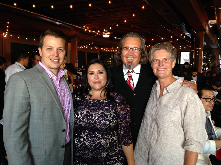 Matt Morton, Executive Director of Native American Youth and Family Center and Carmen Rubio, Executive Director of Latino Network with honoree Antonio Lopez, Assistant Superintendent of Portland Public Schools and Carole Smith, Superintendent of Portland Public Schools. Antonio Lopez was honored for his dedication and commitment to creating a strong and inclusive public education system. 