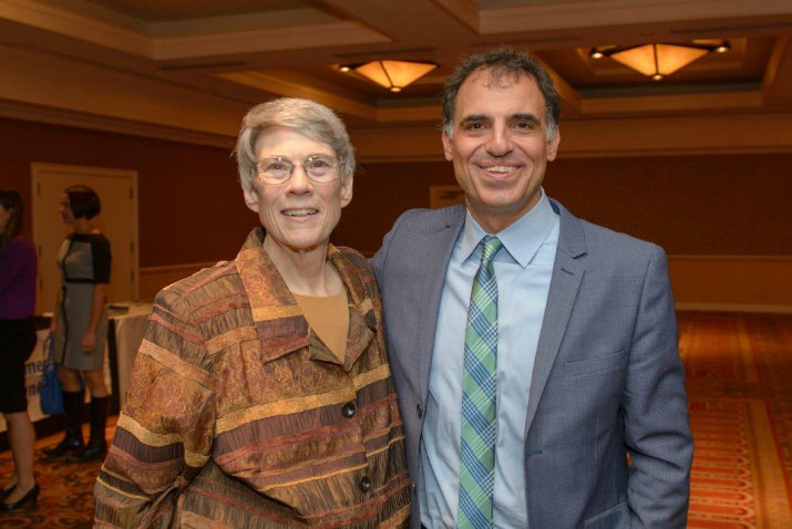 Jean DeMaster, Executive Director of Human Solutions, is pictured with Keith Thomajan, President and CEO of United Way of the Columbia-Willamette, who gave an inspirational keynote address about United Way’s multi-year plan to break the cycle of childhood poverty in Multnomah, Washington, Clackamas, and Clark counties. Human Solutions is one of United Way’s 30 “Community Strengthening” partners.