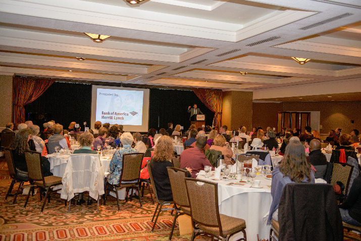 “It’s on the House” luncheon guests listen to keynote speaker Keith Thomajan, President and CEO of United Way of the Columbia-Willamette. Guests also heard from a Human Solutions client, a domestic violence survivor who, along with her two daughters, received housing and other support services at Human Solutions. 