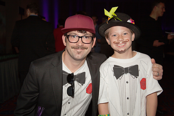 Chemo Pal mentor, George Mollas and his mentee, Nicholas, celebrating the occasion in style.