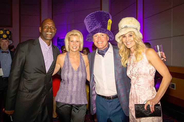 Former Portland Trail Blazer, Terry Porter, Suzie Porter, CCA Board Chair, Andy Lytle, and Mary Lytle.