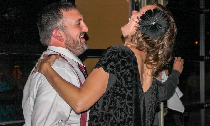 Event chair, Karin Presnell and her husband Reen take to the dance floor