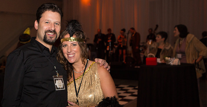  David and Ronnie Malka, Gala Co-chairs, enjoy the glittery evening.