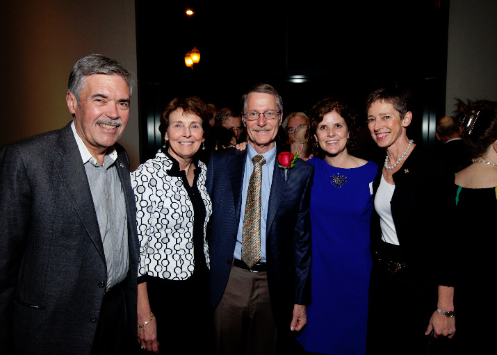 Bob Stoll, Simon Benson Award for Philanthropy recipients  Christine and David Vernier, Mary Sorteberg, and Barre Stoll 