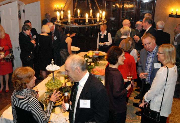 The grand dining room spread featured delicious fresh local fare.