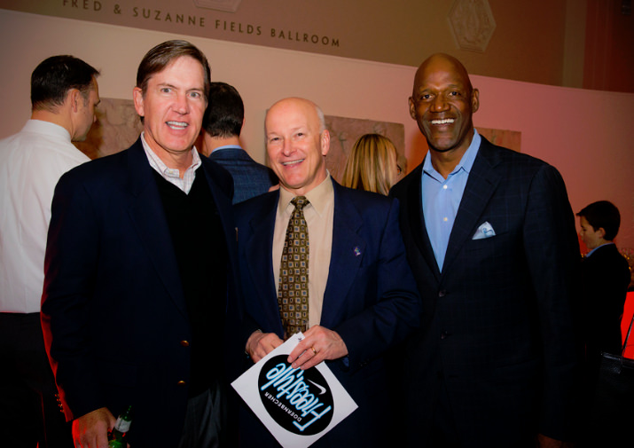 Doernbecher Foundation Board Member Todd Stucky poses with Doernbecher Physician-in-Chief Stacy Nicholson, M.D., M.P.H and Terry Porter.
