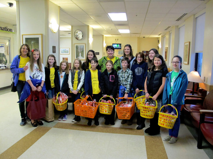 The Joy Team and Hough Leadership Team at the hospital.