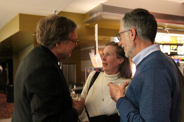 Northwest Film Center director Bill Foster, Julie Wood, and Guy Wood