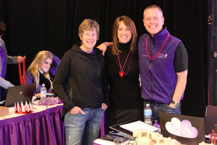 CCA’s power three: Clare Hamill, VP Global Growth Initiatives, Nike Inc. and Founding Board Chair and current Board Member, Regina Ellis, CCA’s Founder and Chief Joy Officer, and Andy Lytle, Division Vice President at Jackson Family Wines and CCA’s current Board Chair. During the final two hours of the Valentine-A-Thon, Clare and Andy both offered up matching hours so donors could double their gifts.