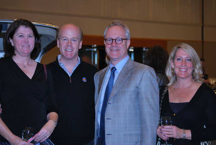 Mary Krummel, Martin Kehoe, Eric English and Allison Kehoe took in the auto show.