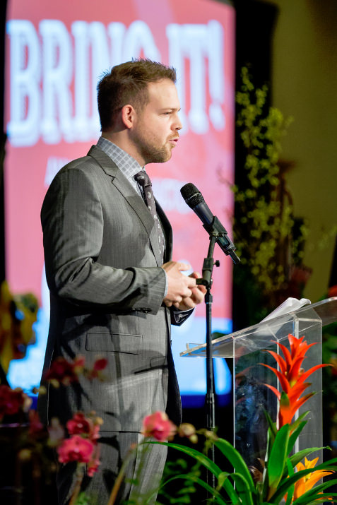 NWABA Executive Director & Founder, Billy Henry, addresses the audience during the event. 