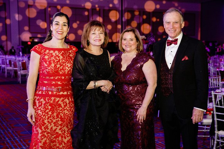 Classic Wines Auction Executive Director Heather Martin (far left), poses with the 2015 Auction Co-Chairs (left to right) DJ Wilson, Peggy Maguire and Greg Goodwin