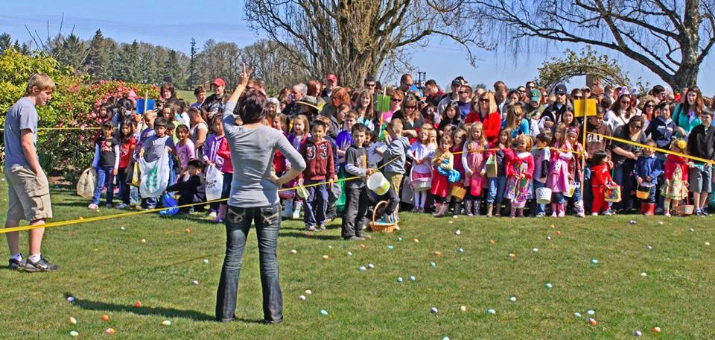 Egg hunt free with Tulip Festival Admission