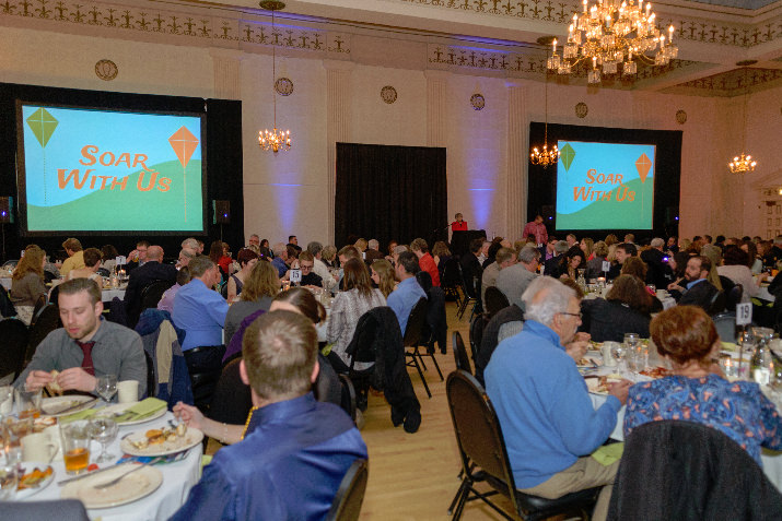The Melody Ballroom was the site of this year’s “Soar With Us” auction.
