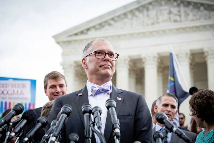 Lead plaintiff and ACLU client Jim Obergefell addresses the media after historic win.