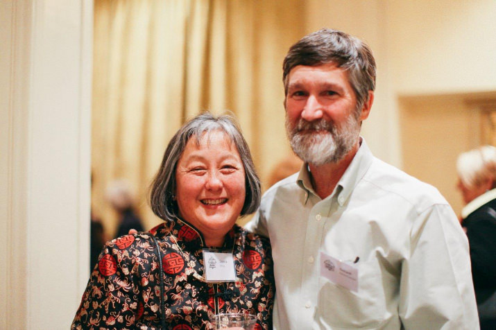 Oregon Food Bank Board Member Donna Ching and her husband Richard Farwell Leman.