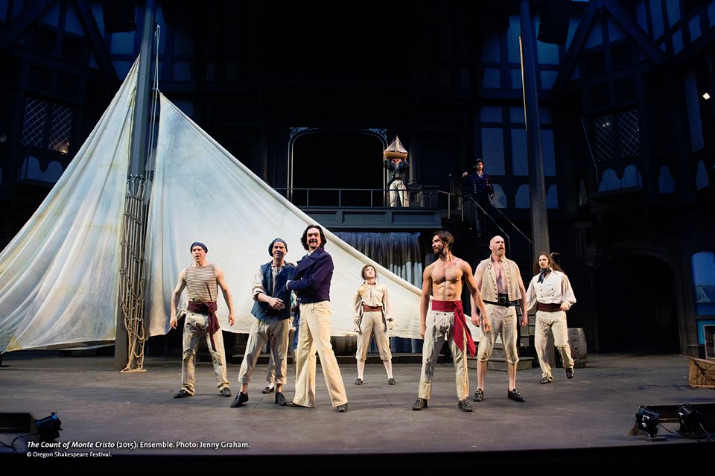 the cast, crew, and creative team of #CountofMonteCristoOSF! We like the cut of your jib.