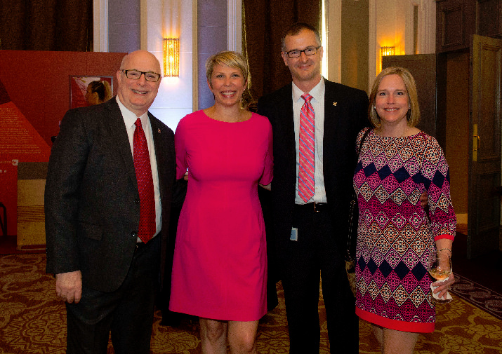 Doernbecher’s interim Chair of Pediatrics Dana Braner, M.D., with Brooke Ervin, Doernbecher Foundation Executive Director Jim Ervin and OHSU Foundation Chief Financial Strategist Mary Turina.