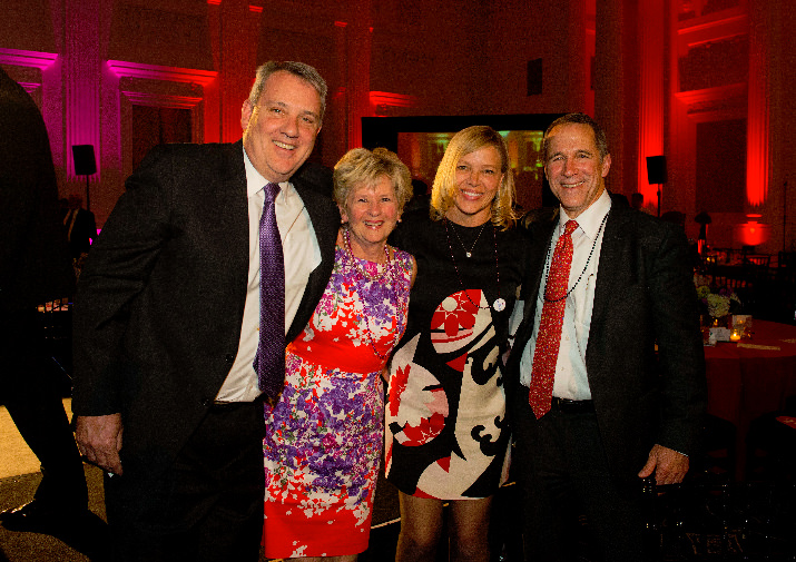 OHSU President Joe Robertson Jr., M.D., M.B.A. poses with event co-chairs Cathy Rudd, Linda Rae Hickey and Craig Wessel.