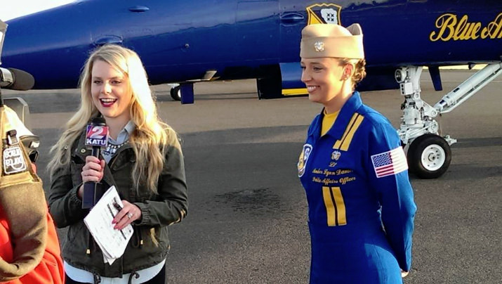 LT Amber Lynn Daniel of the U.S. Navy Blue Angels will be meeting and greeting air show fans at the Southern Oregon University booth at the Intel Oregon International Air Show Presented by Standard TV & Appliance for the next hour. LT Daniel is a proud graduate of SOU!