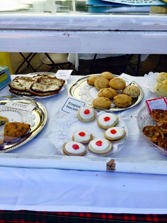 A British Tea tent had the offerings.