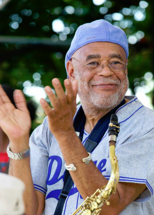 Reggie Houston at the Waterfront Blues Festival.