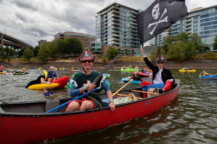 The pirates were out in force including  Brandon CS Sanders and Max at Willamette River.