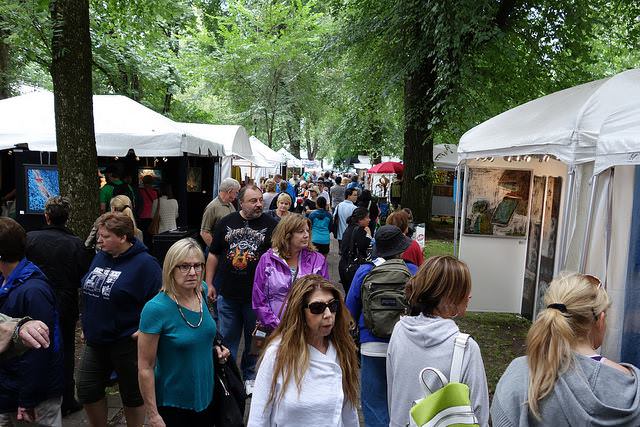 In 1997 the first Art In The Pearl Fine Arts & Crafts Festival was celebrated in the North Park Blocks of Portland’s Pearl District. The show, organized by fifteen artists who volunteered their time, was created to showcase high-quality, handmade works in a non-intimidating environment.