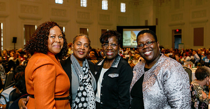 ) Vanessa Morgan, Carla Penn Hopson, Margaret Carter and 2015 Honoree Judge Adrienne Nelson.