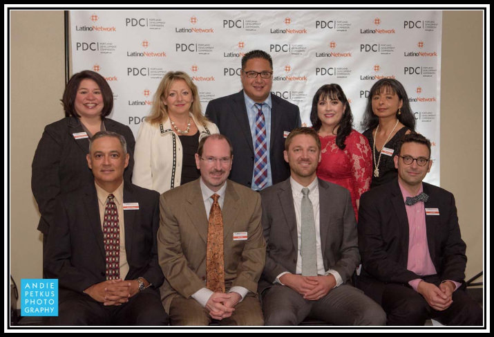 Latino Network's Board of Directors (l-r): Annette Campista, Maria Elena Campisteguy, Hector Ignacio, Carmen Rubio, Jilma Meneses, (seated) Hector Chavez, Alan Finn, Nate Waas Shull, Jose Klein (Not pictured: Jessica Howard, Victoria Lara, Santos Cash, Paulina Menchaca)