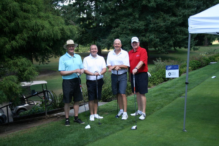 Presenting sponsor Penrith Home Loans’ Brian Allen, Brad Unger, Erik Hand, and Cliff Taylor.