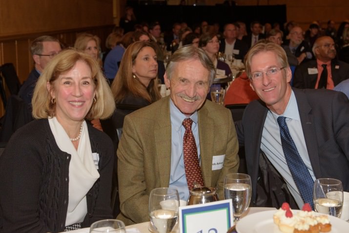 Kathleen Ames, ARCS member; Bob Ames and Ted Wheeler, Oregon State Treasurer
