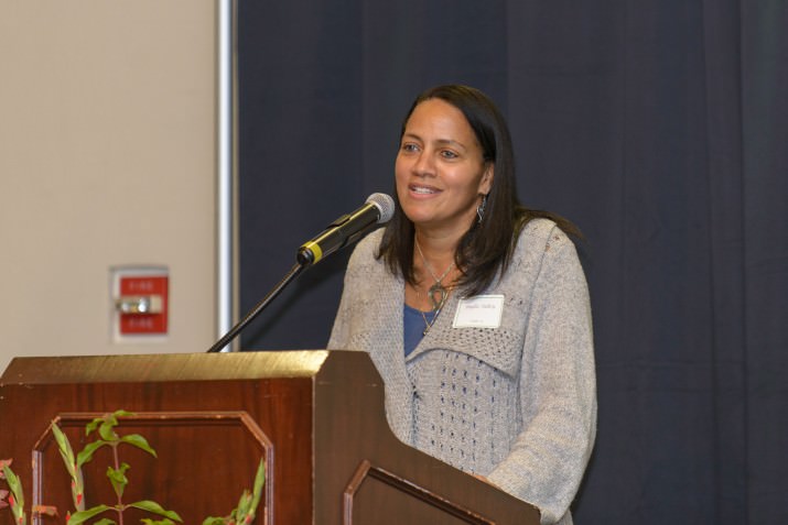 Parent speaker Phyllis Talley explains how Edison is critical to the success of students with learning differences.