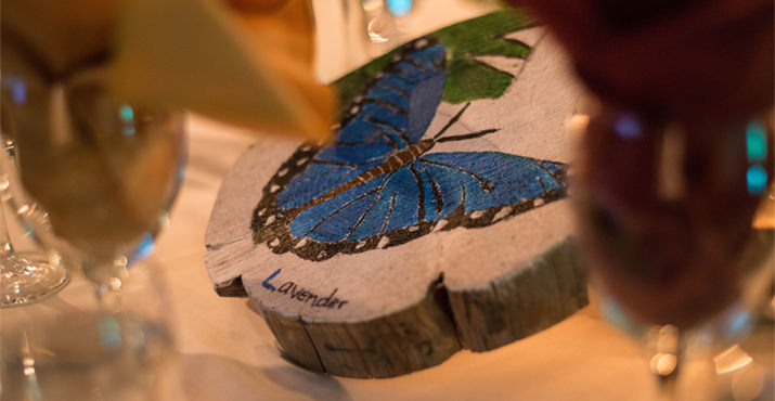 Caldera student artwork was featured as part of the centerpiece on each table at the event.