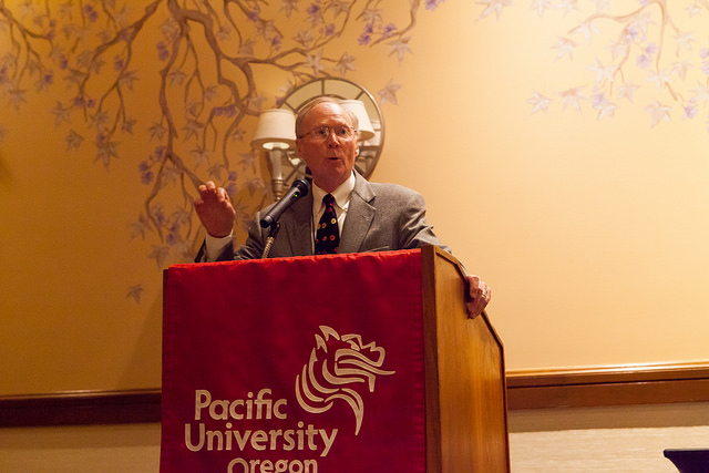 John King, founder of the Sara Hopkins Powell Scholarship, shares why he gives to Pacific University at the Celebration of Giving.