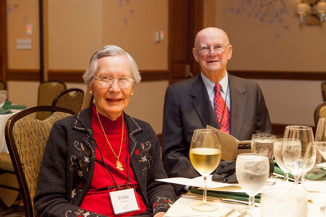 Elaine and Benjamin Whiteley enjoy the Pacific University Celebration