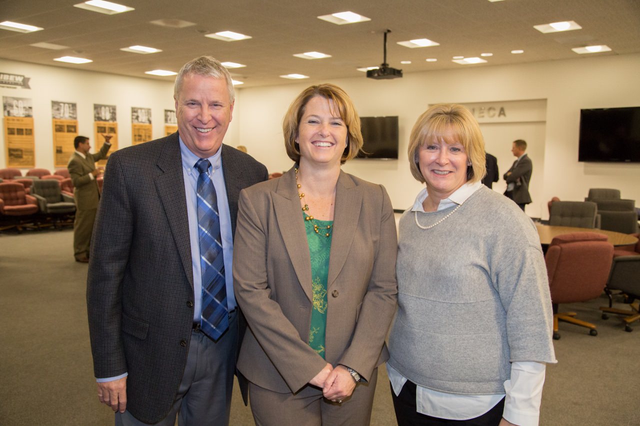 Frank Wall, BULL Session Director; and Anjie Vannoy and Beth Joscelyn from March of Dimes