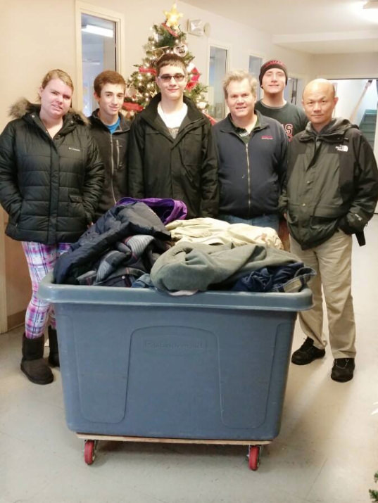 In Vancouver, Open House Ministries serves hundreds and voluteers are busy Fern Prairie Ward Church of Jesus Christ of Latter day Saints had a coat drive for the homeless. 
