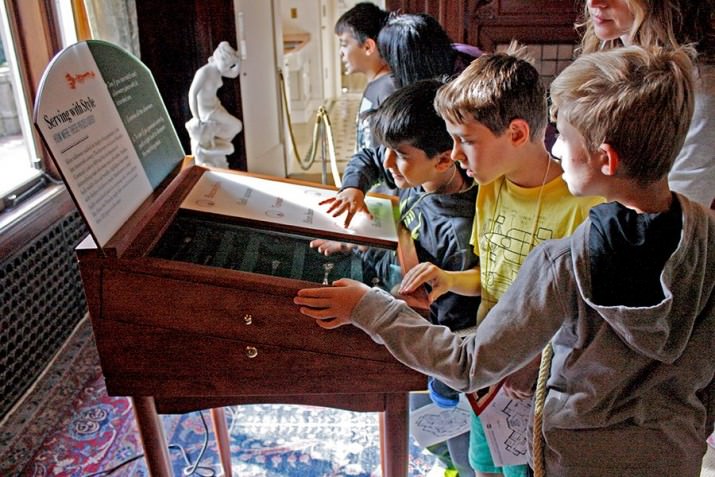 Hundreds of school kids flock to the Mansion for school field trips. 