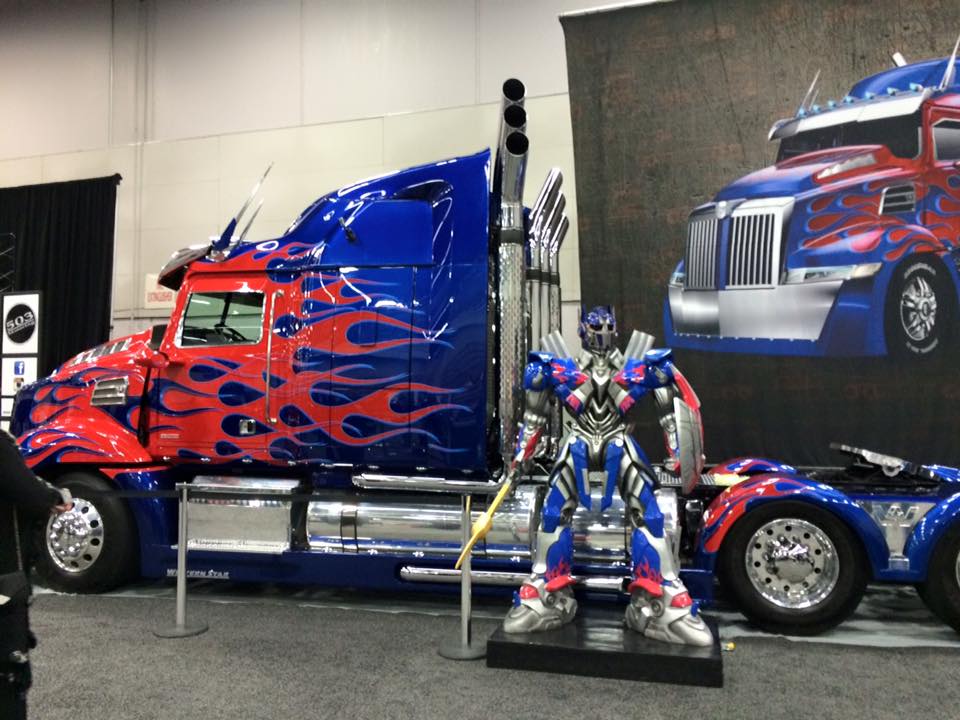 The kids loved Optimus Prime from the Transformers franchise.