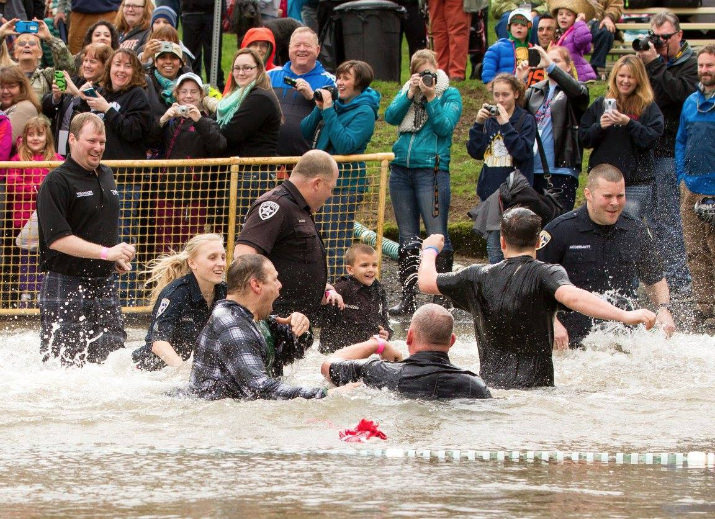 The Sweet Home Police Department and the Albany Police Department are tied for the largest teams to take the Plunge on February 13th in Corvallis! Join the fun, register today at plungeoregon.com!