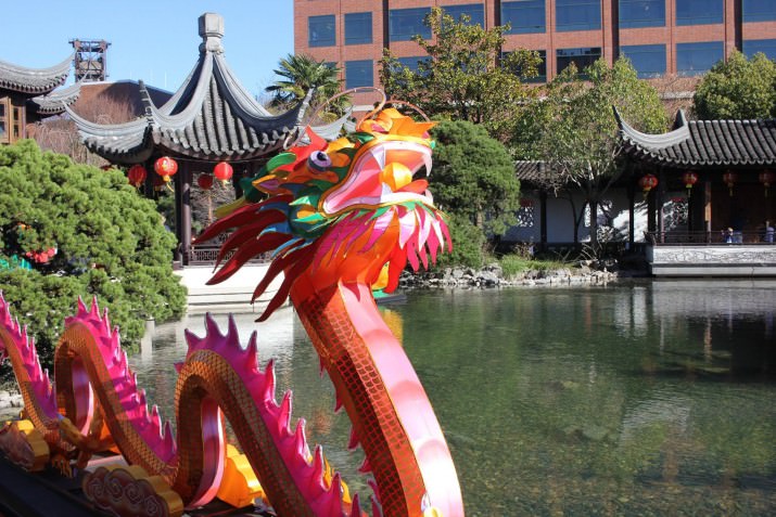 The Lan Su Chinese Garden is also a hub of cultural excitment for the New Year.