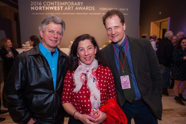 Filmmakers Richard Wilhelm and Sue Arbuthnot with Tim Williams, Executive Director of Oregon Film.