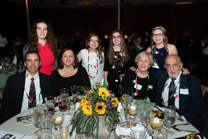 Heart of Gold honoree Dr. Don Romanaggi and his family