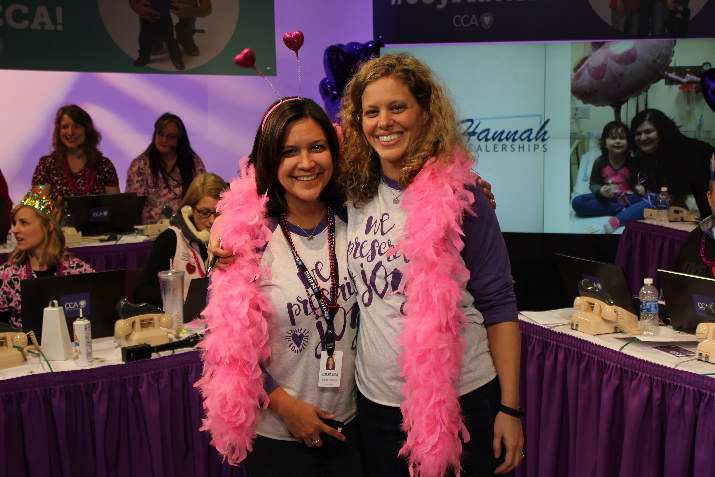 FOX 12’s News Director, Corey Hanson, and CCA’s VP of Development, Jenny O’Bryan join in on the Valentine’s fun. 