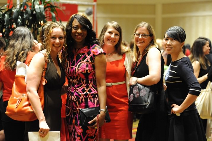 Women of Intel, including 2016 Purse-o-nality, Lakecia Gunter, take a break from enjoying the Boutique to pose for a group photo